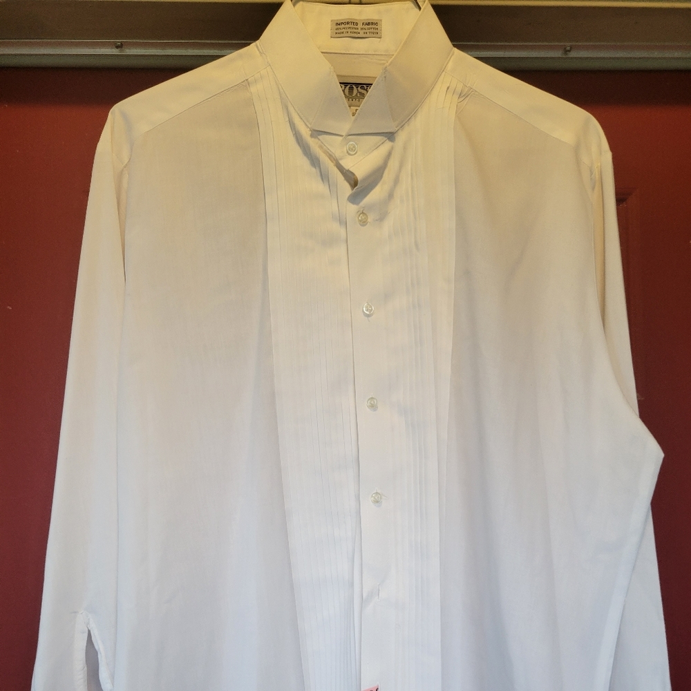 Umberto Rossi White Button Down Long Sleeve Shirt sz 17 34/35